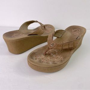 Olukia Pale Lio Platform Flip Flop Thong Sandal